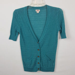 Mossimo Teal Blue Knit Cardigan